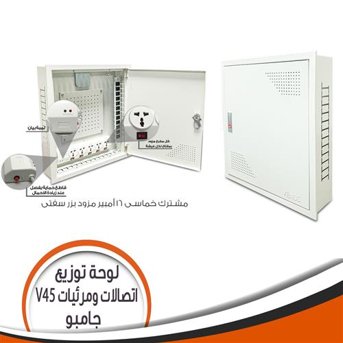 لوحة أتصالات جامبو داخل الحائط انترنت