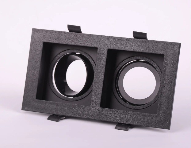 اسبوت كاس دفن بلاستيك مربع ثنائى كلاسيك اسود×اسود بالدوايه ريدى رونج